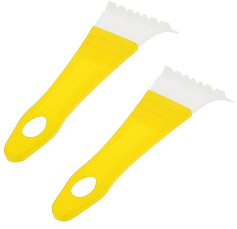 FONDOTIN 2 Stück Schneeschaufel Kleines Auto Schmelzdekor Gefrierschrank Defroster Mülleimer Mini Eiskratzer Großmengenreinigung Kleine Outdoor Wiederverwendbar