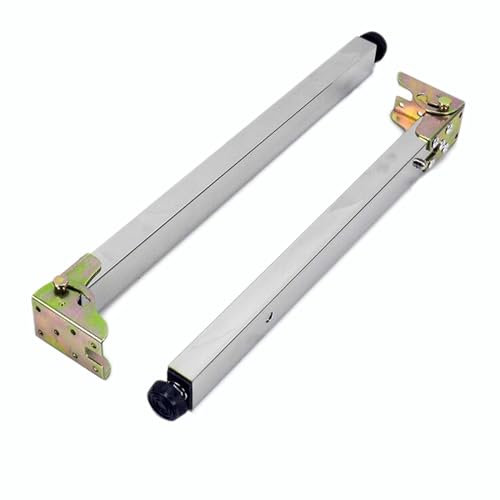 Edelstahl Klapptisch Beine, verstellbare Hubstangenbeine, Faltbare Invisibleniture-Bein, einstellbare Stangenstützespalte 30-150 cm (Dicke: Silber, Größe: 70 cm = 27,5 Zoll)