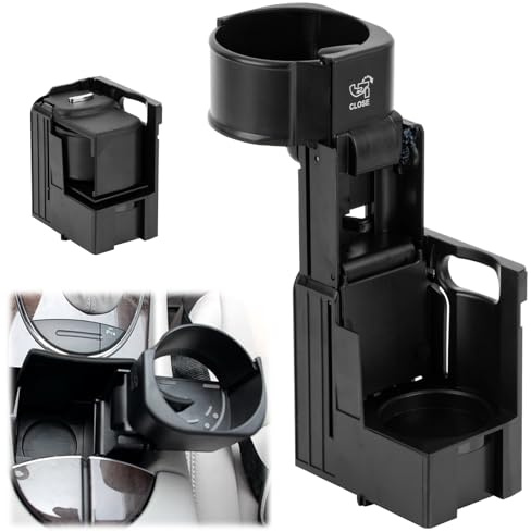 PSLER Getränkehalter für E-Klasse W211 S211 2004-2009 CLS C219 2006-2011 | Mittelkonsole Ersatz A2116800014 B66920118-Auto-Mittelkonsolenhalter Schwarz Kunststoff W211 Getränkehalter