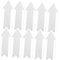 Toddmomy Lot De 10 Panneaux Fléchés Pour Jardin Décoration De Jardin En Plastique Blanc Pour Légumes