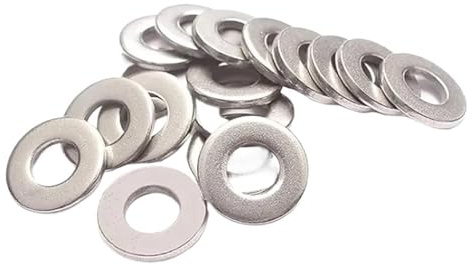 Rondelle Plate Large M1.6/2/2.5/3/4/5/6/8-22 En Acier Inoxydable 304, Grand Joint Métallique DIN9021(M6x18x1.2 x10pcs)