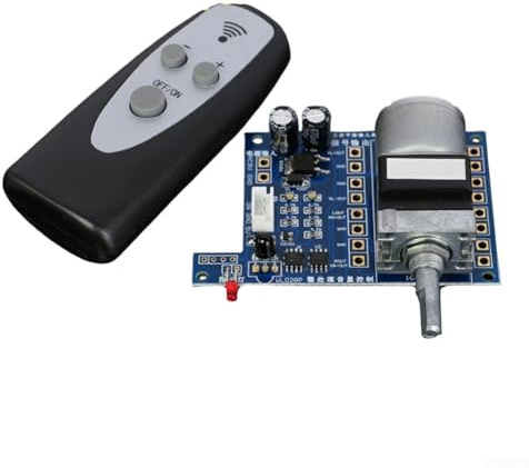 Lautstärkereglerplatine mit Fernbedienung für Audio-Schaltkreis-Modifikation, unterstützt Standard-Potentiometer-Montage, ABS-Gehäuse (100 K)