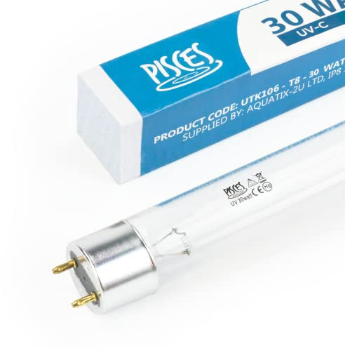 Pisces 30w Watt Replacement UV T8 Pond Bulb Spare 910mm UVC Lamp for Filter