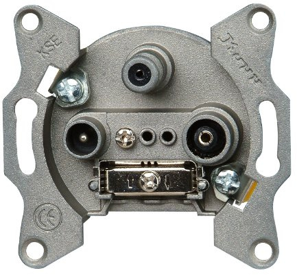 Kopp 916400181 Antennensteckdosen-Sockel TV/RF/SAT