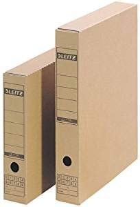 LEITZ Archiv-Schachtel, mit Verschlusslasche, A3, Wellpappe