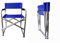 Hyfive Verwaltungsrat Blau Aluminium Klappstuhl Arm Rest Camping Angeln Stuhl