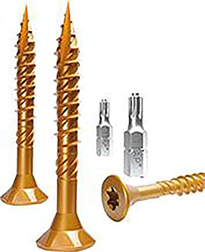 Spanplattenschrauben E-Jet mit Cut-Spitze -gelb vz