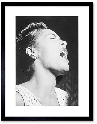 The Art Stop MUSIC VINTAGE PHOTO BLUES JAZZ LEGEND BILLIE HOLIDAY FRAMED PRINT F12X7569