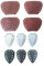 Set di 30 Pezzi di Carta Abrasiva per Levigatrice a Mano Parkside PAHS 10.8 A1, PAHS 12, PHS 160 B2, B3, PMS 130, XQ², XQ² SE, Dimensioni Come PHSZ30B2, PHSZ30C3 e PHSZ18C3