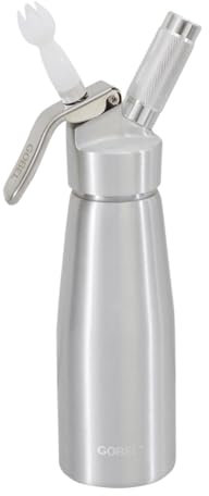 YOOCOOK - Sifón de aluminio de 0,5 L para nata montada y postres - Sifón de cocina de 500 ml para verrines, salsas, espumas y aceites infusionados - Para usar con cartucho de sifón de N2O de 8 g