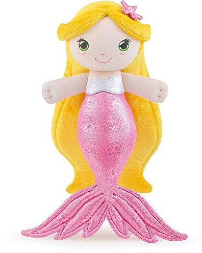 Trudi 64451 - Stoffpuppe Meerjungfrau rosa cm 27