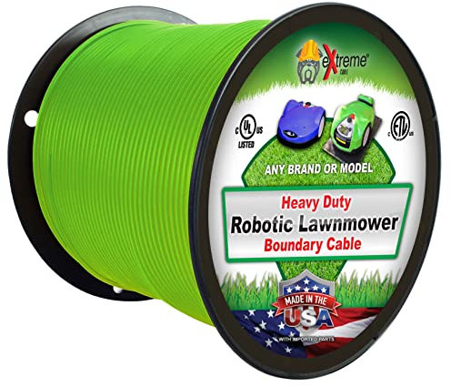 Robotic Lawnmower Wire 14 Gauge (Extra Thick Jacket) 1000 Ft - Heavy Duty Pure Automatic Mower Boundary Wire - Compatible with All Robotic Lawnmowers and Electric Dog Fences