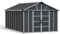 Canopia by Palram Gerätehaus Yukon 11x17.2 Geräteschuppen Metall 519 x 332 cm Grau Polycarbonatplatten rostbeständig UV-Schutz