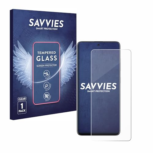 Savvies Panzer Schutz Glas für Samsung Galaxy A51 9H Hartglas, Anti-Fingerprint, Displayschutz