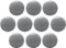 Ajuny Juego de 10 Pomos de Cerámica Blancos y Grises para Puertas de Armarios Cajones y Muebles para Cocina Baño Tocador Armario Tiradores Decorativos de Cerámica Pomo Vintage