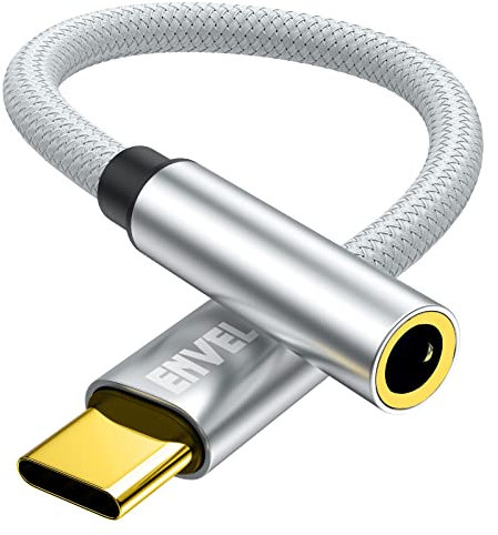 Adaptateur USB C vers Prise Casque 3,5mm Type C vers câble Audio stéréo DAC 3,5mm Compatible avec Huawei Mate40/30 P50/40, Samsung S22/S21/S20/S22+/Note20,Google Pixel 6/4XL, OnePlus 10/9/8T Argent