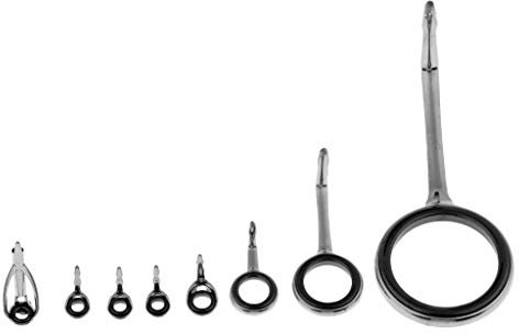 Colcolo 8X Rotierende SIC Stangenführungen Angelrutenzeile Ringe Reparatur