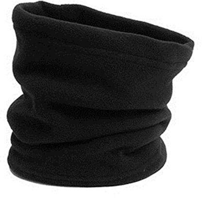 SiXsigma Sports Thermal Neck Warmer Tube Snood Face Mask Ski Wear Winter Fleece - Quick Dry Waterproof Mask Face For Skiing, Sports, Outdoor, Cycling and Ski Snoods For Women & Men (Black)