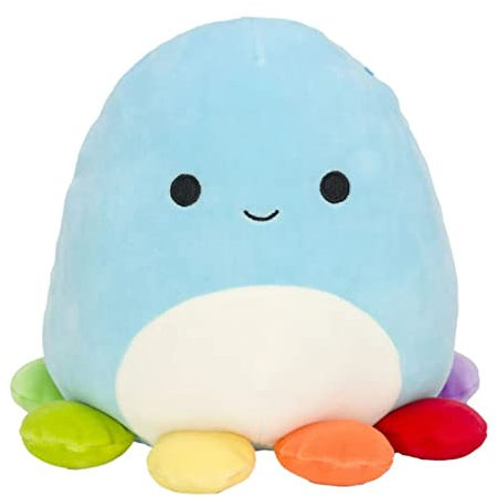 Squishmallow Colorful Octopus 20 cm (8 inch) Jerrika Plush Stuffed Animal Super Soft Cuddle Pillow