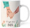 Caribu design Tazza personalizzata Ti Voglio Bene Papà - idea regalo originale festa del papà/compleanno (Papà + Figlia)