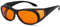 Eyekepper Anti Blaulicht Lesebrille Computer Brille Mit Zusätzlichen Linsen Orangefarbene Linse Schutzbrille Fit over Brillen -Schwarz