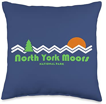 North York Moors National Park Throw Pillow