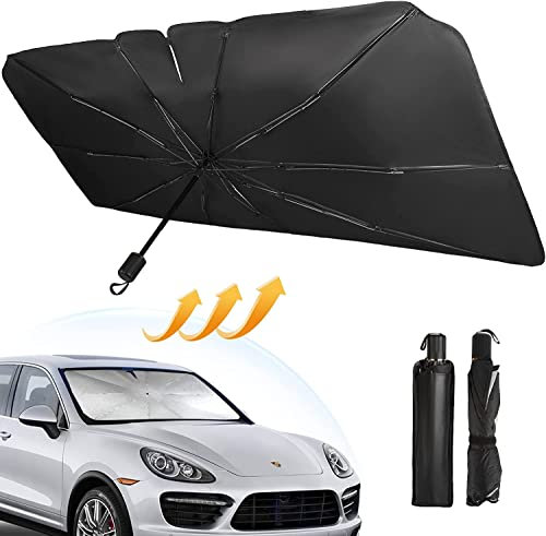 Sonnenschutz für Windschutzscheibe, faltbar, Auto-Sonnenschutz, Auto-Sonnenschirm, einfach zu verstauen und zu verwenden, passend für Verschiedene Größen - 140 x 80 cm …