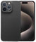 Sisyphy Aramid Hülle für iPhone 15 Pro Max mit Karbon-Optik (Schwarz 600D), Super Schlank Weich Aber Robust, Snap-on Rückseite Wireless-Ladefreundlich