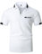 VHUQGVU Polos Manga Corta Hombre con Bolsillo Elegante Colores de Contraste Camisetas Golf Deporte Negocios T-Shirt,Blanco 1,L