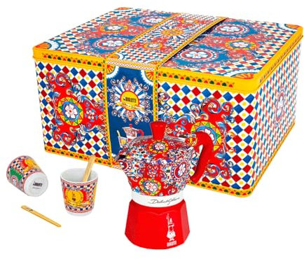 Bialetti MOKA POT 2 TAZZE + OCCHIALI SET REGALO D&G