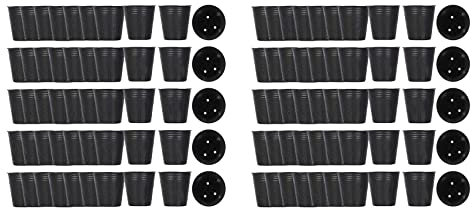 Fegtrty Lot de 1000 pots de culture en plastique pour plantes - 8 x 8 cm
