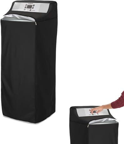 Okool - Funda suavizante de agua con ventana de PVC transparente, fundas aisladas para ablandador de agua al aire libre, impermeable, anti-UV, protección para todo tipo de clima (19.5 pulgadas de