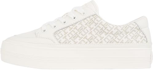 Tommy Hilfiger Damen Vulcanized Sneaker Monogram aus Leder