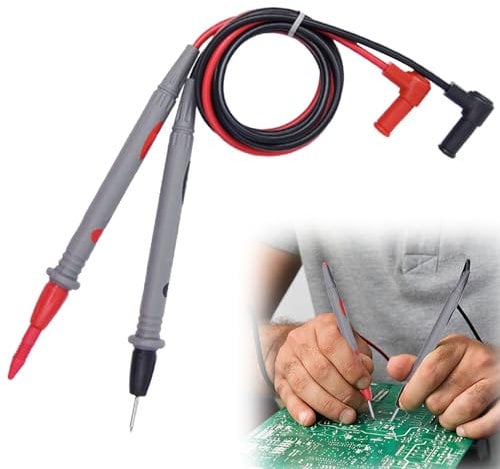 Multimeter Leads 1 Pair Multimeter Test Leads 1M, Cat III 1000V / 10A for Fluke Multimeters Lead for Digital Multimeters Electronic Clamp Meter Test Lead