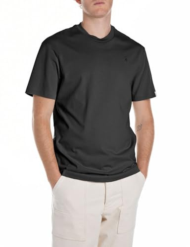 Replay Herren T-Shirt Kurzarm Rundhalsausschnitt