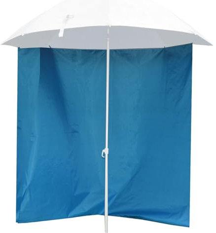 Ombrello da pesca in tessuto – da esterno per ombrellone, design a mezza circonferenza, tessuto impermeabile per protezione da sole e pioggia, 2,88 metri, Refer to description
