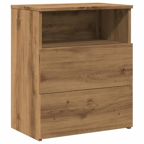 vidaXL Nachttisch Artisan-Eiche 50x32x60 cm Holzwerkstoff, Schrank, Beistelltisch, Bettschrank, Nachtschrank, Schlafzimmermöbel, Nachtkästchen