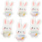 dellyy Hasen Anhänger Plüsch*6pcs, Kleiner Plüschhase Anhänger, Plüschhasen-Anhänger für Ostern, Schlüsselanhänger Hase Plüsc, Plüschhasen Tasche Anhänger, Osterhase Kuscheltier Spielzeug