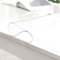 MERCURY TEXTIL- Mantel Fino de PVC Impermeable Transparente, Lámina Fina de Mesa Anti Manchas. Anchura de 140cm, Hule Protector de Muebles, Superficies y Mesa Rectangular (0,25mm-140cm Largo)