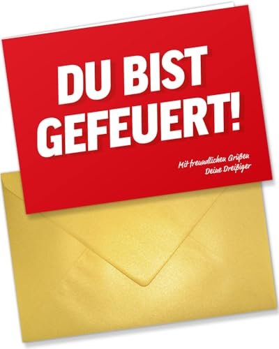 lustige Geburtstagskarte zum runden Geburtstag, Happy Birthday Karte, Glückwunschkarte, Geschenkkarte, Grusskarten mit Umschlag, runder Geburtstag, Jubiläumskarten, birthday card (40. Geburtstag)