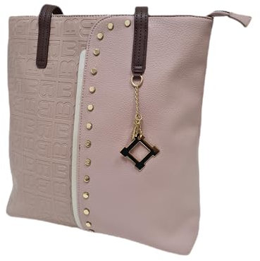Laura Biagiotti Borsa Donna Shopping Due Manici Borsa in Ecopelle Stampa Personalizzata Accessori Dimensioni: 32 X 35 X 8 cm. ART. LB22W-110-1 Colore Rosa Antico