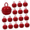 DRESSOOS 20 Stück Runde Metallglocken Zum Aufhängen, Weihnachtsglocken Zum Aufhängen, Weihnachtsglocken, Weihnachtsklingelglocken, Mini Weihnachtsglocken, Winzige Kleine Glöckchen,