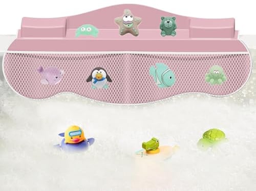Badewanne Splatterproof Cover - Badespielzeugregal, Organisieren Der Aufbewahrungstasche | Ein Organisierender Artikel Zu Hause, Der Einen Badezimmerspielbereich Schafft, Perfekt Für Kinderbadzeit, Un