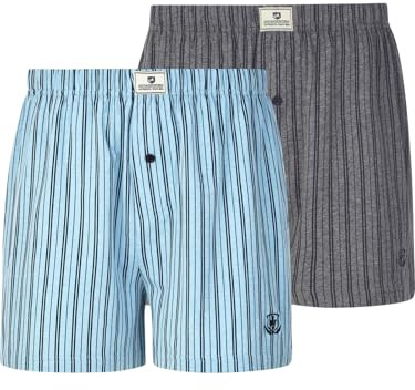 Jan Vanderstorm Herren 2er Pack Boxershorts Thure hellblau, 14