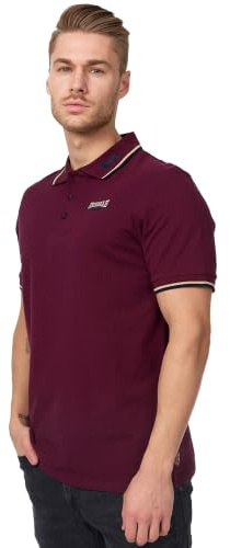 Lonsdale Herren-Polohemd aus Baumwolle, Slim Fit Kurzarm-Freizeithemd | Golfhemd aus weichem Stoff, mit Knopfleiste, leicht, atmungsaktiv und bequem – T-Shirts für Freizeit, Büro und den Alltag