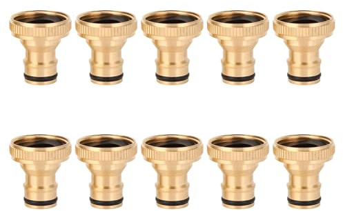 10pcs Dishwasher Faucet Adapter, Inlet Female 25mm Outlet Male 15.5mm Dishwasher Faucet Portable Snap Adapter To Sink