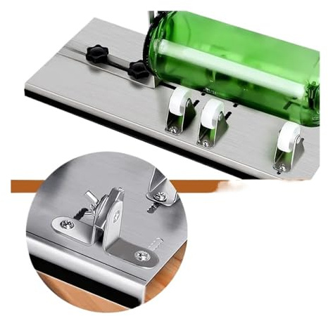 Glass Cutter Professional， Compatibie for Bottle Cutting Glass Knife， DIY Cut Tool Cutter Tool(Stainless Set 03)
