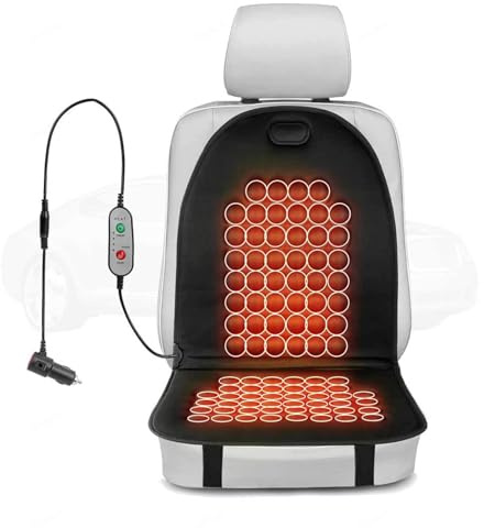 BesBet Pkw Sitzauflage, Winter 𝐒𝐢𝐭𝒛𝒉𝐞𝐢𝒛𝐮𝒏𝒈 𝐀𝐮𝐭𝐨 Bequemer Sitzbezug Auto Vordersitz für Reisen Geeignet 1 Stück,E-Magnetisch