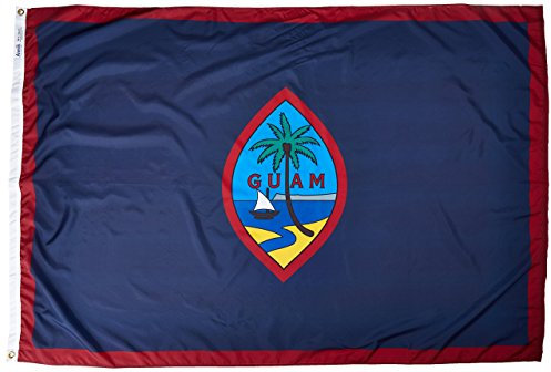 Annin Flagmakers Guam Yard Flagge USA, hergestellt nach den Offiziellen Designspezifikationen der Vereinten Nationen (Modell 146670)