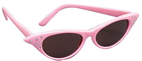 Bristol Novelty BA995 Sonnenbrille im Stil der 50er, Rosa